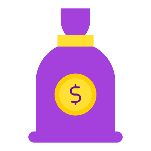 Money bag free icon