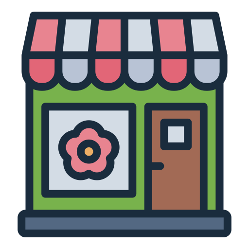 tienda de flores icono gratis