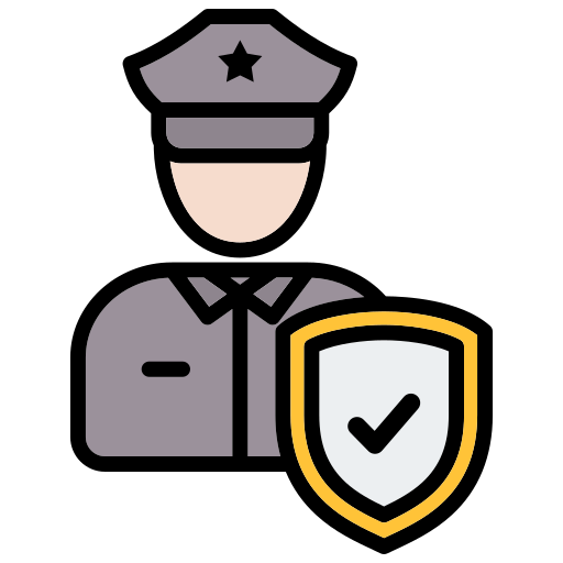 oficial de seguridad icono gratis