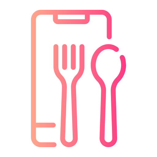 aplicación de restaurante icono gratis