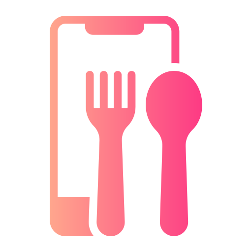 aplicación de restaurante icono gratis