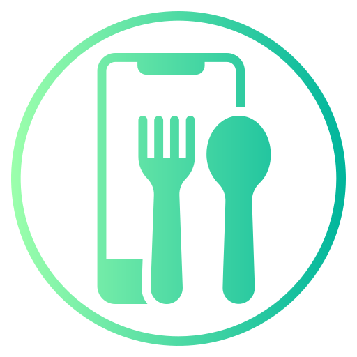 aplicación de restaurante icono gratis