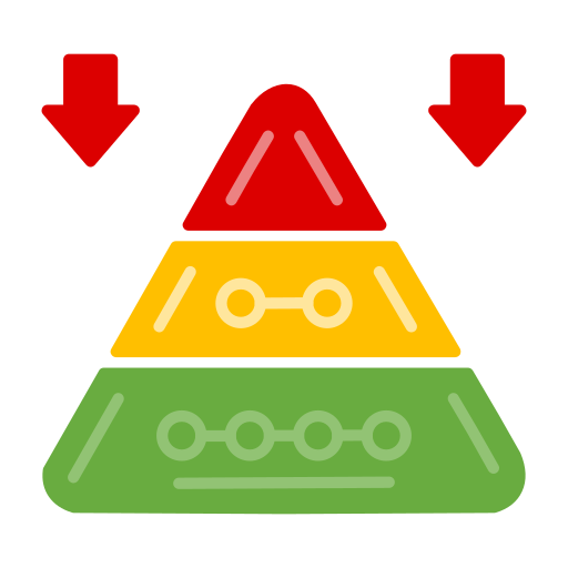 gráfico de pirâmide grátis ícone gráfico de pirâmide grátis ícone