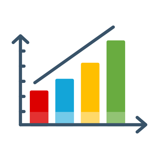 tendencia ascendente icono gratis