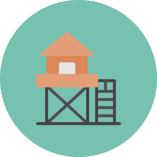 Lifeguard tower free icon