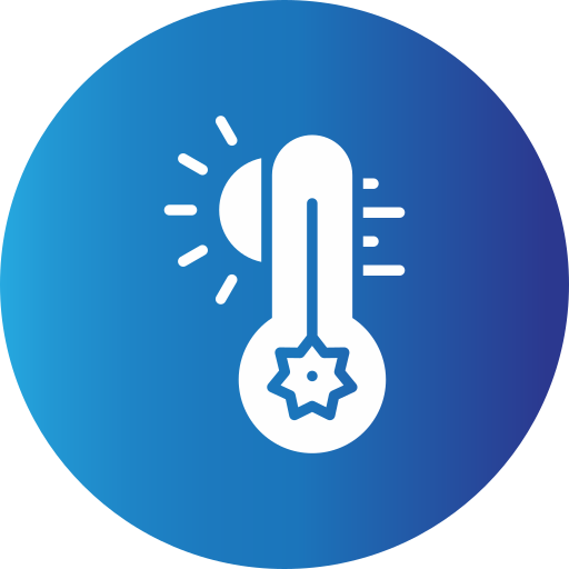 temperatura caliente icono gratis