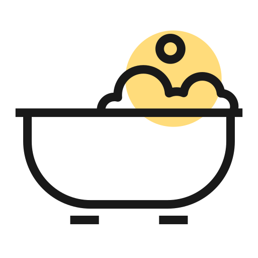 baignoire Icône gratuit baignoire Icône gratuit