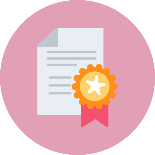 certificado icono gratis