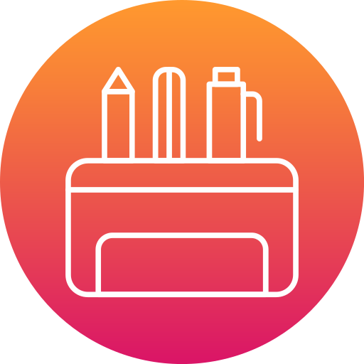 Pencil case free icon