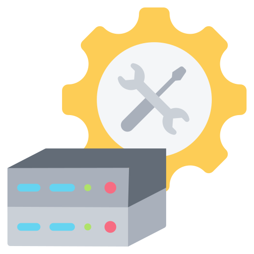 gestión de servidores icono gratis