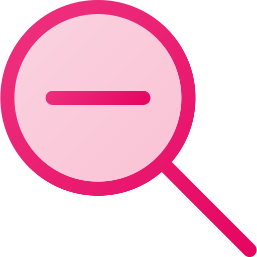 disminuir el zoom icono gratis