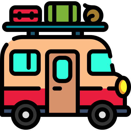 furgoneta camper icono gratis