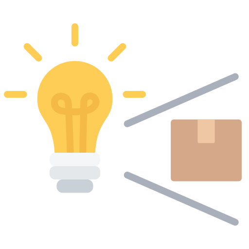 innovación de producto icono gratis