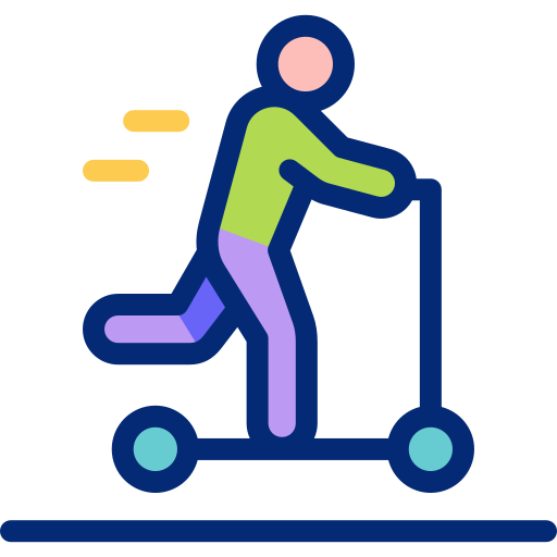 Kick scooter free icon Kick scooter free icon