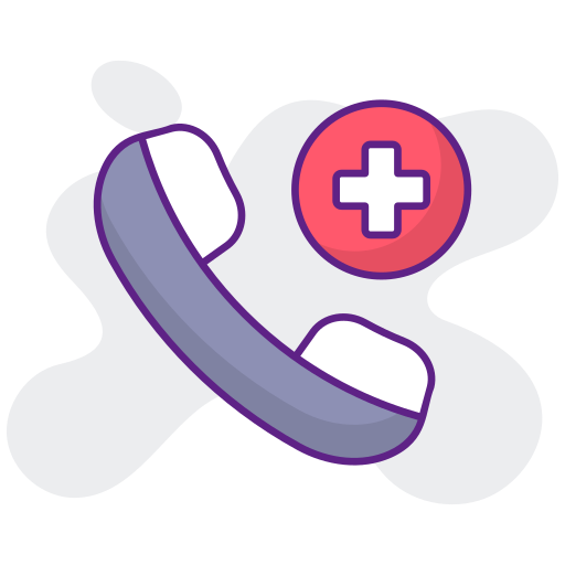 telefone de emergência grátis ícone