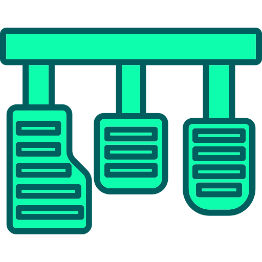 pedales de coche icono gratis