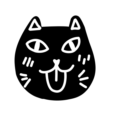 Black and white free icon