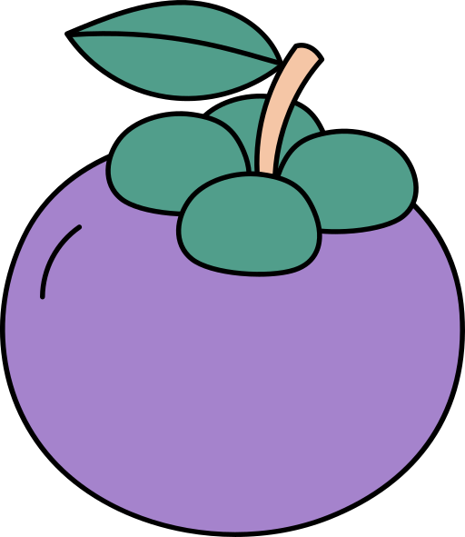 mangostán icono gratis