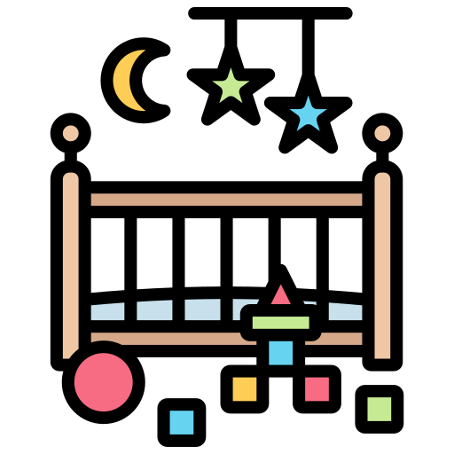 lit de bébé Icône gratuit