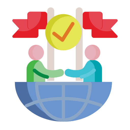 Hand shake free icon