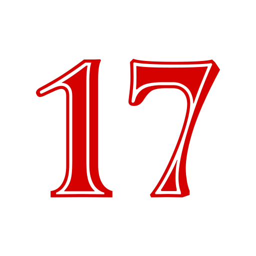 diecisiete icono gratis