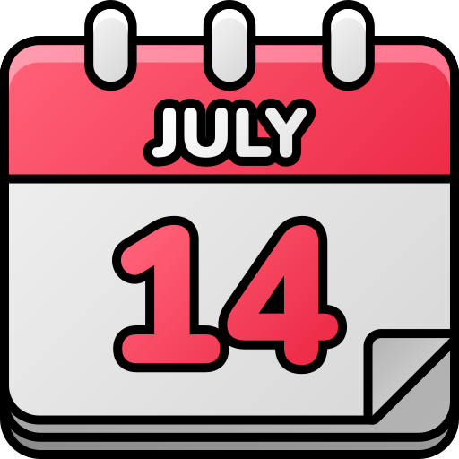July 14 free icon July 14 free icon