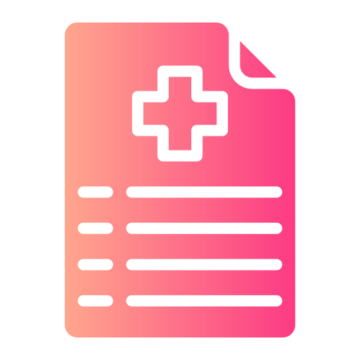 informe médico icono gratis