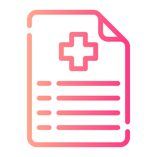 informe médico icono gratis