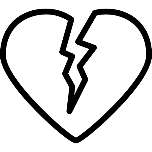 Broken heart Swifticons Lineal icon