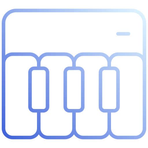 Клавиши пианино бесплатно иконка