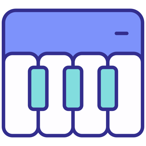 teclas del piano icono gratis