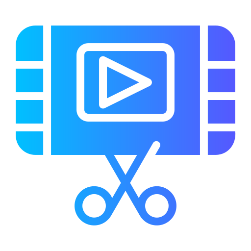 edición de video icono gratis