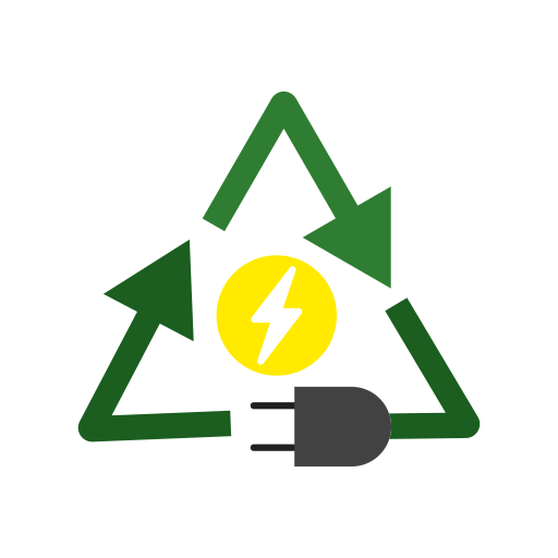 reciclaje de energía icono gratis