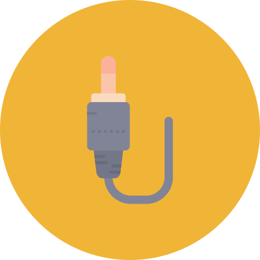 cable de audio icono gratis