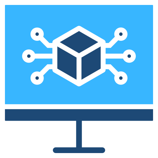 monitor de máquina virtual icono gratis