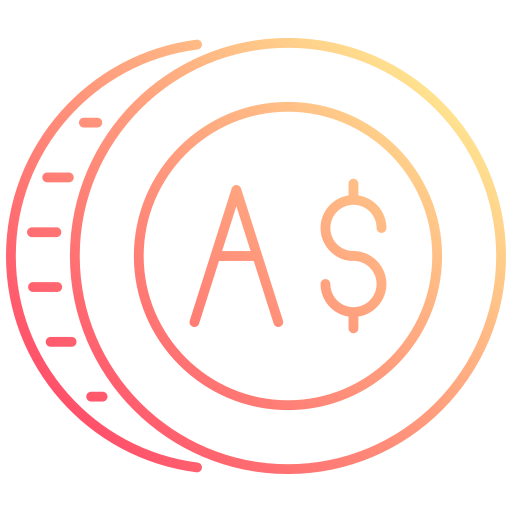 Австралийский доллар бесплатно иконка