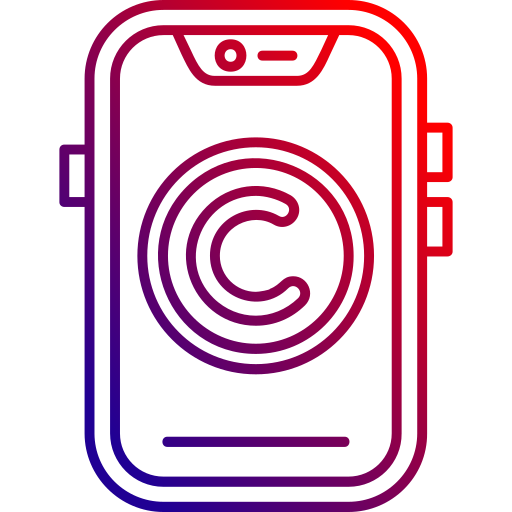 derechos de autor icono gratis