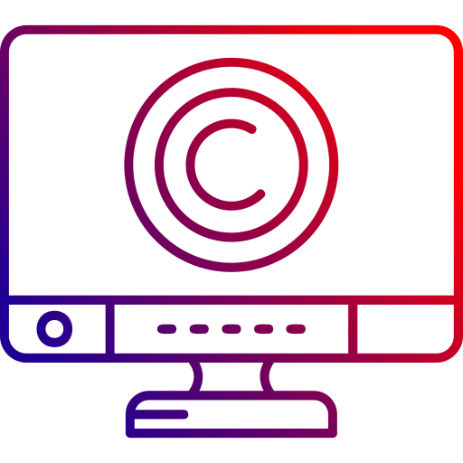 derechos de autor icono gratis
