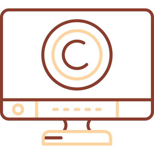 derechos de autor icono gratis