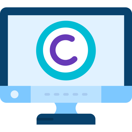 derechos de autor icono gratis