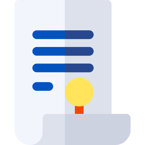 Certificate free icon