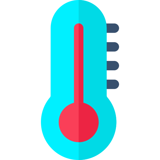 Thermometer Basic Rounded Flat icon