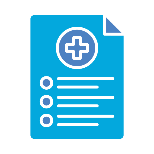 Медицинский рецепт бесплатно иконка