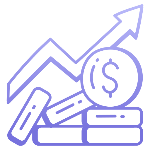 indicadores económicos icono gratis