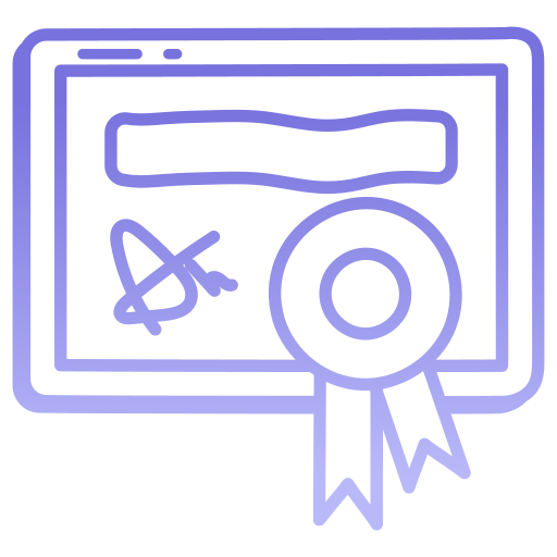 certificado icono gratis