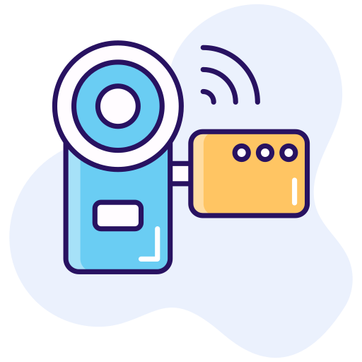 grabadora de vídeo icono gratis