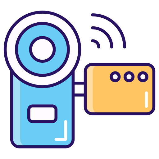 grabadora de vídeo icono gratis