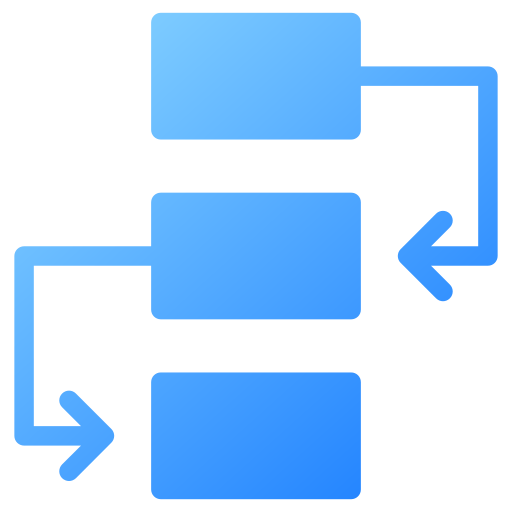 diagrama de flujo icono gratis