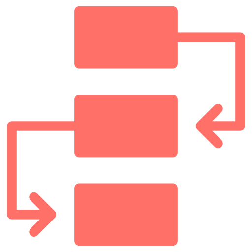 diagrama de flujo icono gratis