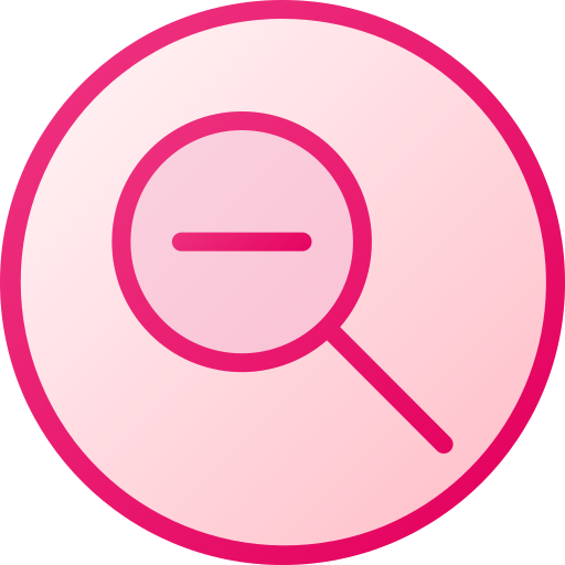 disminuir el zoom icono gratis